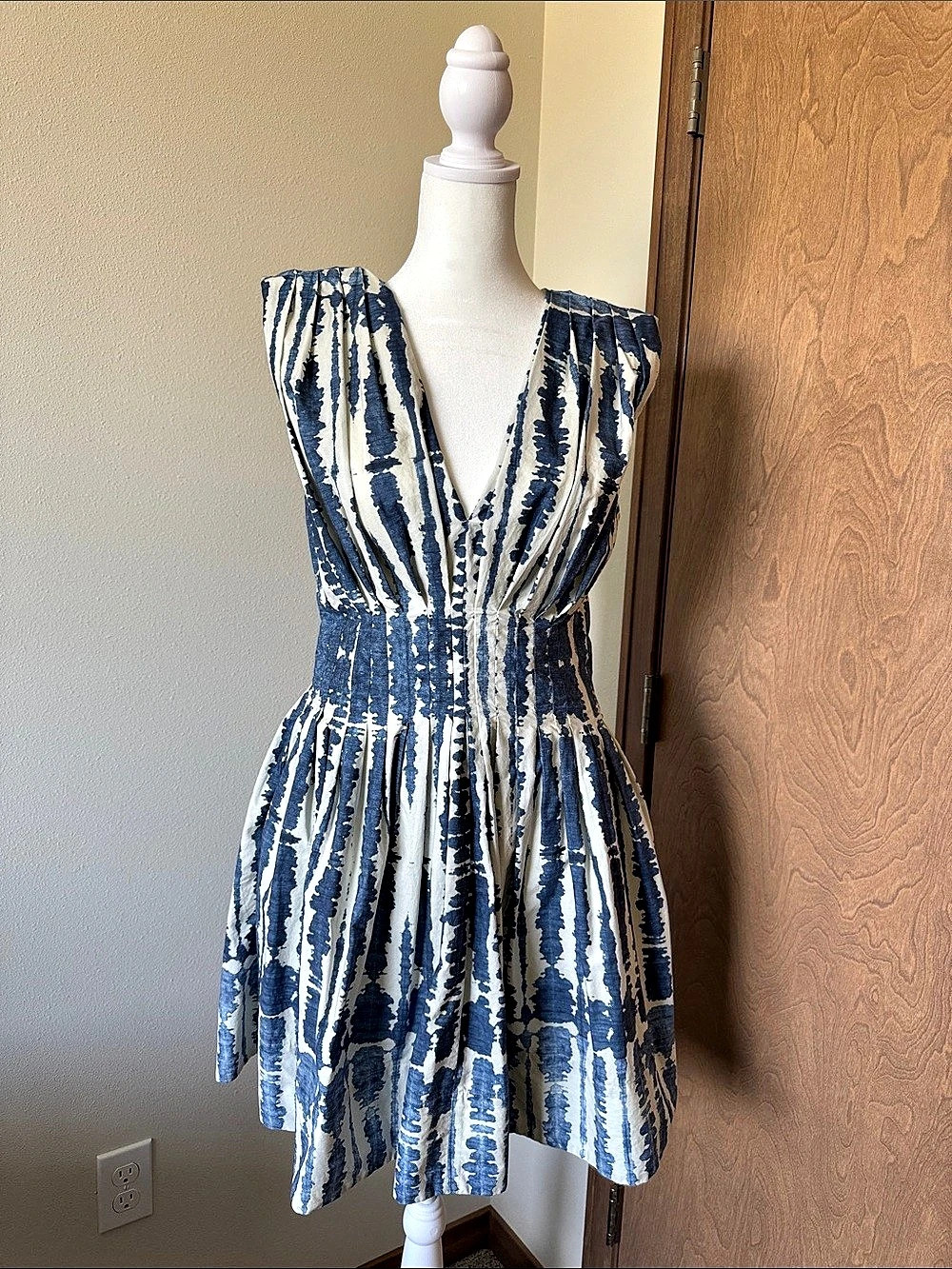 Banana Republic Blue & White Mini Dress Like New